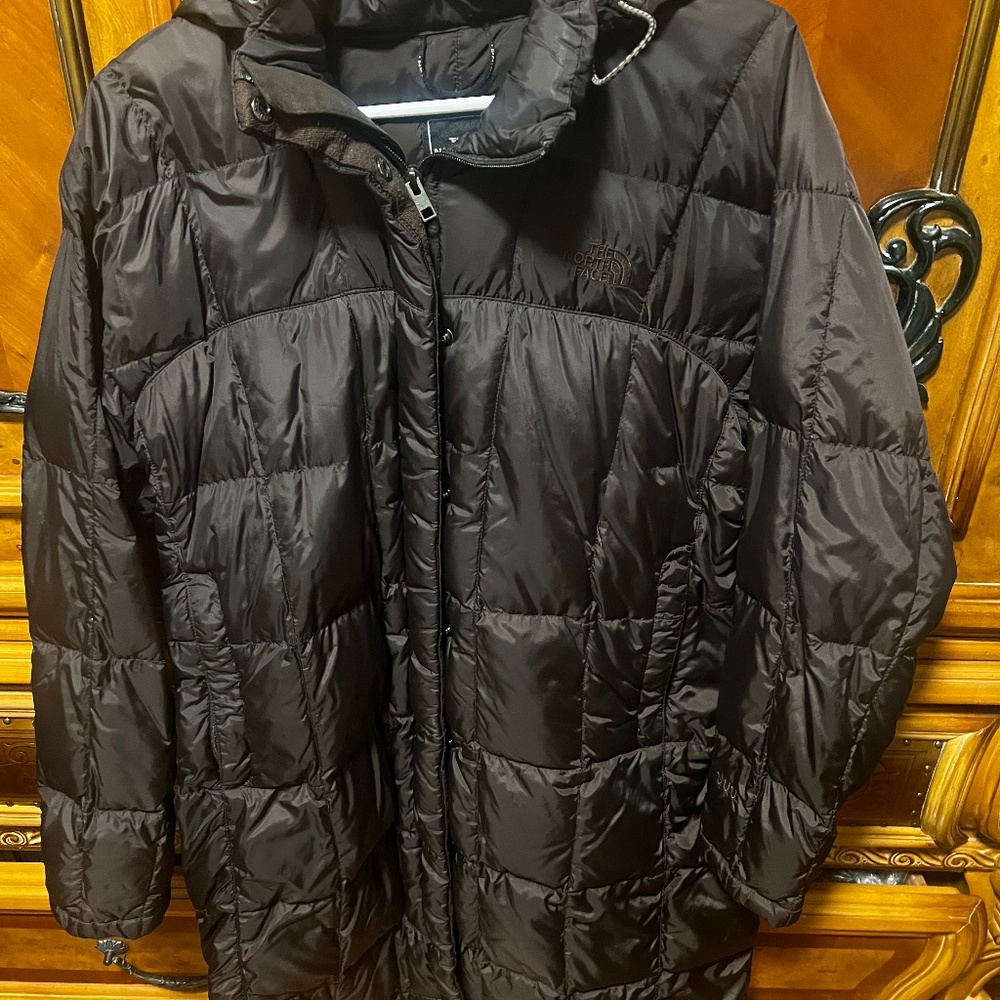 Northface long puffer jacket